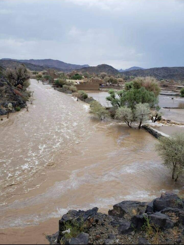 صورة أرشيفية للأمطار في صعدة